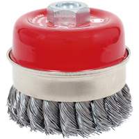 CKB3201T High Performance Knot Banded Cup Brush, 3-1/2" Dia. x 5/8"-11 Arbor MAS Chibougamau