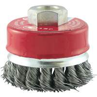 CKB2201T Knotted Cup Brush, 2-3/4" Dia. x 5/8"-11 Arbor MAS Chibougamau
