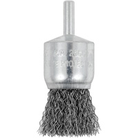 Shaft Mounted Crimped End Brush, 1", 0.012" Fill, 1/4" Shank MAS Chibougamau