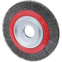 Crimped Wire Wheel, 10" Dia., 0.014" Fill, 2" Arbor MAS Chibougamau