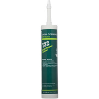 Dowsil 732 Multi-Purpose Silicone Sealant, 300 ml, Cartridge, White MAS Chibougamau