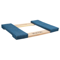 Carpeted Ends Hardwood Dolly Frame, Wood Frame, 18" W x 24" L, 900 lbs. Capacity MAS Chibougamau