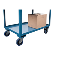 Chariots de service &agrave; bordure profonde, 2 Tiers, 24" la x 47" h x 36" p, Capacit&eacute; 1200 lb MAS Chibougamau