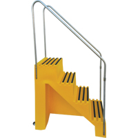 Industrial Step Stool, 4 Steps, 43" x 22-1/2" x 66" High MAS Chibougamau