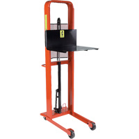 Gerbeur hydraulique &agrave; plateforme, M&eacute;canisme Pompe au pied, Capacit&eacute; de 1000 lb, Levage max de 80" MAS Chibougamau