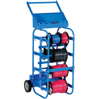 Chariot portatif pour mat&eacute;riaux bobin&eacute;s, Acier, 11 Montants, 19-1/2" la x 43-1/4" h x 17-1/2" p, Capacit&eacute; de 150 lb MAS Chibougamau