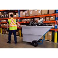 Chariot basculeur en acier, Poly&eacute;thyl&egrave;ne, 1,1 vg³, Capacit&eacute; de charge de 1250 lb MAS Chibougamau