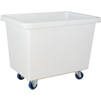 Chariot-caisse en &agrave; parois effil&eacute;es, Poly&eacute;thyl&egrave;ne blanc, 39" lo x 27" la x 31" h, Volume 12 pi³, Capacit&eacute; 600 lb MAS Chibougamau