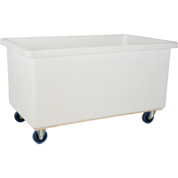 Straight Wall Box Truck, White Polyethylene, 57" L x 34" W x 33" H, 22 cu. ft. Volume, 600 lbs. Capacity MAS Chibougamau