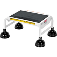 &eacute;chelles Stop-Step, 1 marches, Largeur de la marche 16", Hauteur de la plateforme 9-9/16", Acier MAS Chibougamau