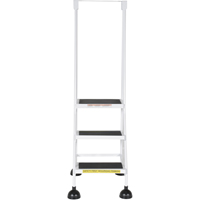 &eacute;chelles Stop-Step, 3 marches, Largeur de la marche 16", Hauteur de la plateforme 28-11/16", Acier MAS Chibougamau
