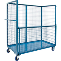 Wire Mesh Stock Truck, Steel, 24" x 55" x 36", 1200 lbs. Capacity MAS Chibougamau