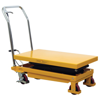 Hydraulic Scissor Lift Table, 19.5" L x 35.5" W/35-1/2" L x 19-1/2" W, Steel, 770 lbs. Capacity MAS Chibougamau