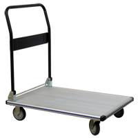 Chariot &agrave; plateforme avec poign&eacute;e pliante, Aluminium, 350 lb, 29" lo x 18-1/2" la, Hauteur 34-1/2" MAS Chibougamau