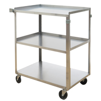 Chariots &agrave; tablette, 3 Tiers, 17-5/8" la x 33" h x 27-1/8" p, Capacit&eacute; 300 lb MAS Chibougamau