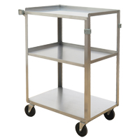 Chariots &agrave; tablette, 3 Tiers, 15-3/4" la x 32" h x 24" p, Capacit&eacute; 500 lb MAS Chibougamau