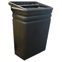 Corbeille &agrave; d&eacute;chets en plastique pour chariot tout usage MAS Chibougamau