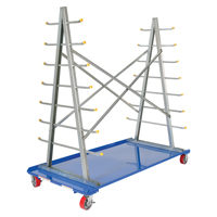 Chariot &agrave; cadre en A pour barres et tuyaux, Acier, 36-3/4" la x 73-3/4" p x 72-1/2" h, Capacit&eacute; de 2000 lb MAS Chibougamau