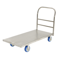 Platform Truck, 48" L x 24" W, 2000 lbs. Capacity, Polyurethane Casters MAS Chibougamau