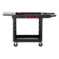 Chariot utilitaire robuste et polyvalent, 2 tiers, 17-3/4" x 36" x 46-1/5", Capacit&eacute; 500 lb MAS Chibougamau
