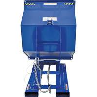 Conteneur autobasculeur, Acier, 1 vg³, Bleu MAS Chibougamau