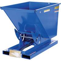Conteneur autobasculeur, Acier, 1/2 vg³, Bleu MAS Chibougamau