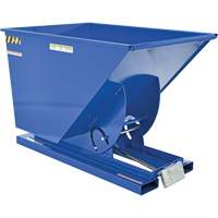 Conteneur autobasculeur, Acier, 1 vg³, Bleu MAS Chibougamau