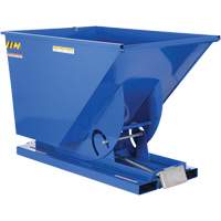 Conteneur autobasculeur, Acier, 1-1/2 vg³, Bleu MAS Chibougamau
