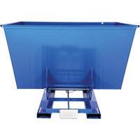 Conteneur autobasculeur, Acier, 2-1/2 vg³, Bleu MAS Chibougamau