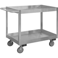Industrial Grade Shelf Cart, 2 Tiers, 18-1/8" W x 35" H x 36" D, 1200 lbs. Capacity MAS Chibougamau