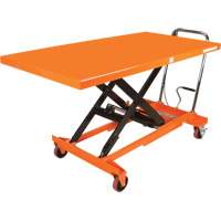 Table &eacute;l&eacute;vatrice &agrave; ciseaux hydraulique, 63" lo x 31-1/2" la, Acier, Capacit&eacute; 1100 lb MAS Chibougamau