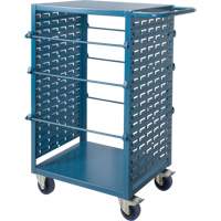 Mobile Wire Spool Cart, Steel, 6 Rod, 21" W x 48" H x 38" D, 1200 lbs. Capacity MAS Chibougamau