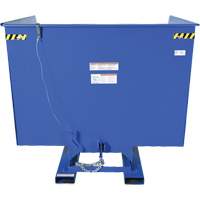 Conteneur autobasculeur, Acier, 4 vg³, Bleu MAS Chibougamau