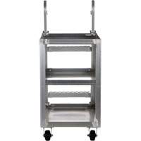 Chariot de pr&eacute;l&egrave;vement de stock, Aluminium, 21-7/8" la x 40" p, 3 tablettes, Capacit&eacute; 660 lb MAS Chibougamau