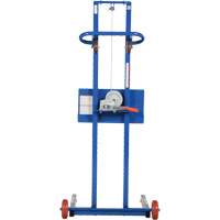 Plateforme &eacute;l&eacute;vatrice &agrave; profil bas pour charge l&eacute;g&egrave;re, M&eacute;canisme Treuil manuel, Capacit&eacute; de 400 lb, Levage max de 55" MAS Chibougamau