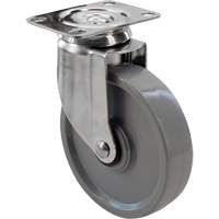 Roulette 2309, Pivotant, 4" (101,6 mm), Gris Envirothane, 350 lb (158,8 kg) MAS Chibougamau