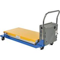 Table &eacute;l&eacute;vatrice aliment&eacute;e c. c. et manuelle &agrave; ciseaux, Acier, 48" lo x 24" la, Capacit&eacute; 1000 lb MAS Chibougamau