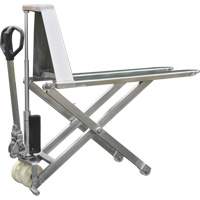 Chariot &eacute;l&eacute;vateur &agrave; ciseaux Eco, 45" lo x 21" la, Acier inoxydable, Capacit&eacute; de 2200 lb MAS Chibougamau