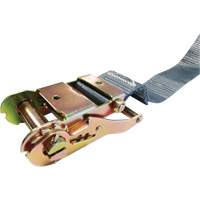 Ratchet Strap, E-Track System, 2" W x 16' L, 1333 lbs. (605 kg) Working Load Limit MAS Chibougamau