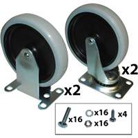 Ensemble de roulettes pour chariot utilitaire MAS Chibougamau