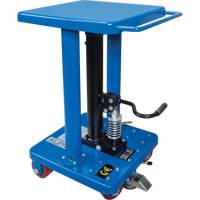 Table de travail hydraulique, 18'' lo x 18'' la, Acier, Capacit&eacute; 500 lb MAS Chibougamau