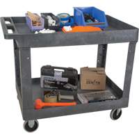 Chariot utilitaire pour l'entretien, 2 tiers, 24-5/8" x 32-1/2" x 40", Capacit&eacute; 550 lb MAS Chibougamau