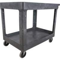 Chariot utilitaire pour l'entretien, 2 tiers, 24-5/8" x 32-1/2" x 40", Capacit&eacute; 550 lb MAS Chibougamau