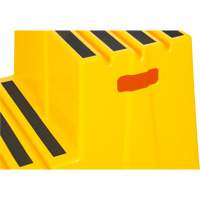 Industrial Step Stool, 2 Steps, 26" x 22-7/16" x 19-11/16" High MAS Chibougamau