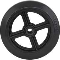 Mold-On Rubber Wheel, 10" (254 mm) Dia. x 2" (50.8 mm) W, 948 lbs. (430 kg) Capacity MAS Chibougamau