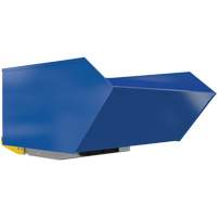Conteneur autobasculeur robuste en style H, Acier, 1 vg³, Bleu MAS Chibougamau