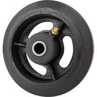Roue en caoutchouc moul&eacute;, 5'' (127 mm) dia. x 1-1/2" (38 mm) la, Capacit&eacute; de 400 lb (181 kg) MAS Chibougamau