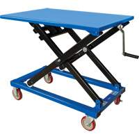 Table &eacute;l&eacute;vatrice manuelle &agrave; ciseaux, 37-3/8" lo x 23-5/8" la, Acier, Capacit&eacute; 660 lb MAS Chibougamau