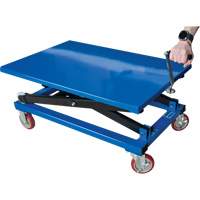 Table &eacute;l&eacute;vatrice manuelle &agrave; ciseaux, 37-3/8" lo x 23-5/8" la, Acier, Capacit&eacute; 660 lb MAS Chibougamau