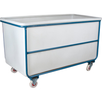 Straight Wall Box Truck, White Polyethylene, 57" L x 34" W x 33" H, 22 cu. ft. Volume, 1000 lbs. Capacity MAS Chibougamau